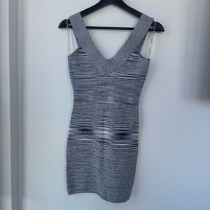 Guess by Marciano Navy Blue & White Mini Dress